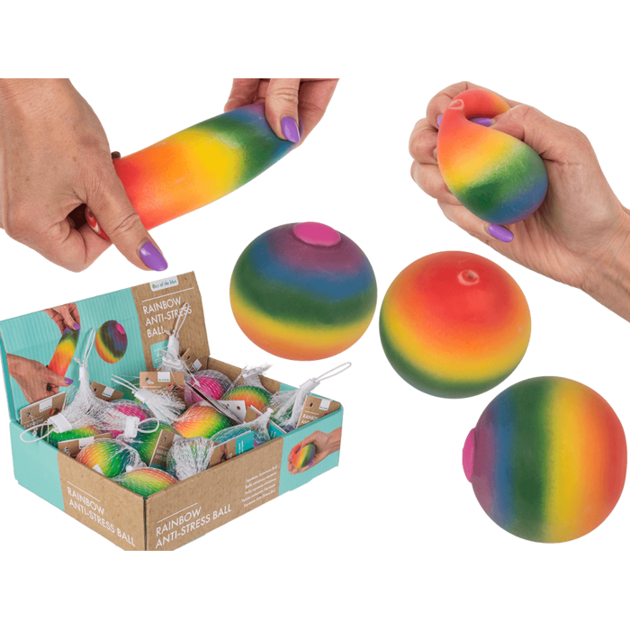 Squeeze Antistress-Ball, Regenbogen,