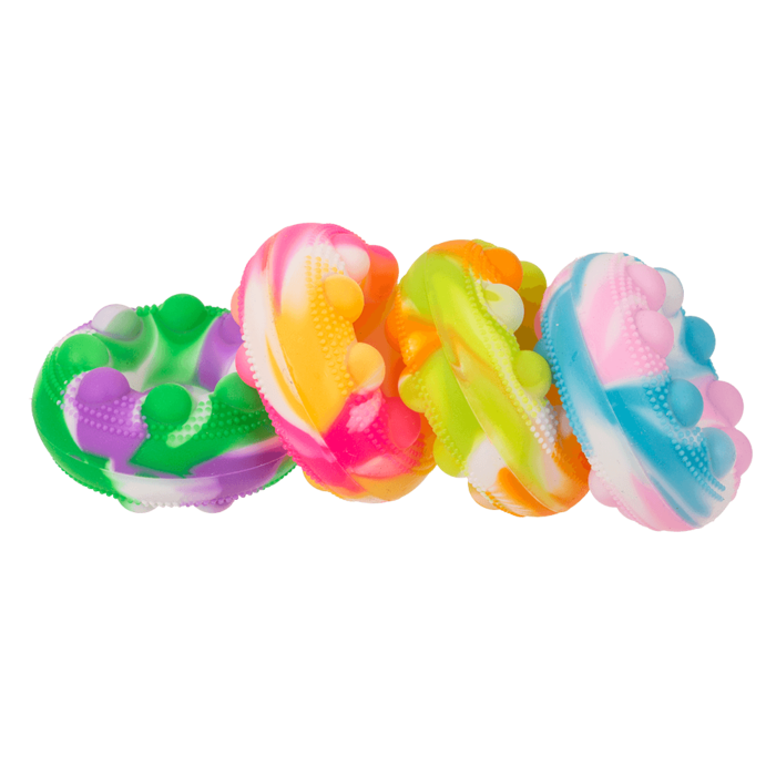 Fidget Pop Toy, Donut, ca. 7 x 3,5 cm,