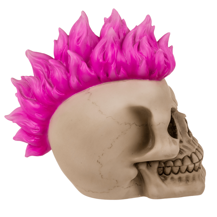 Spardose mit Schloss, Totenkopf, Punk,
