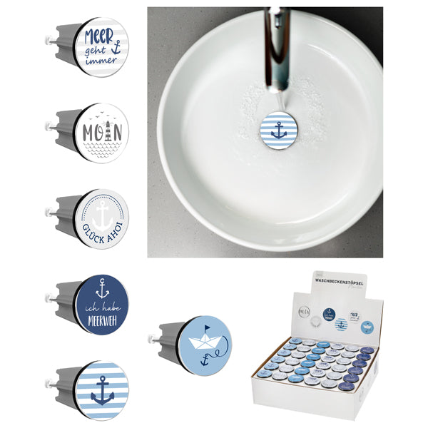 Waschbeckenstöpsel Maritim, 6/s