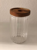 Vorratsglas mit Holzdeckel,700ml, ca.16cmH
