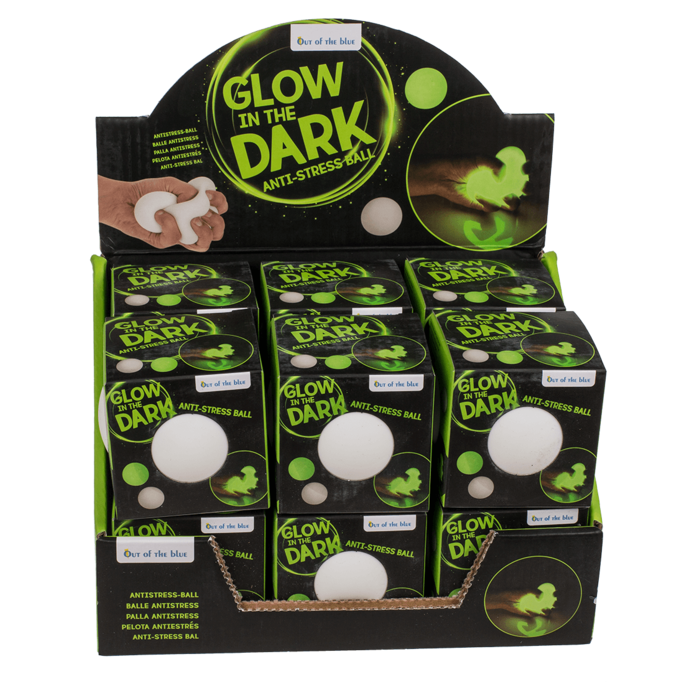 Squeeze Antistress-Ball, Glow in the dark,