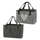 Filztasche zur Aufbewahrung Herz 2/s