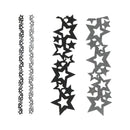 Tischband Sterne Filz 2/s ca. 120cm x 7cm