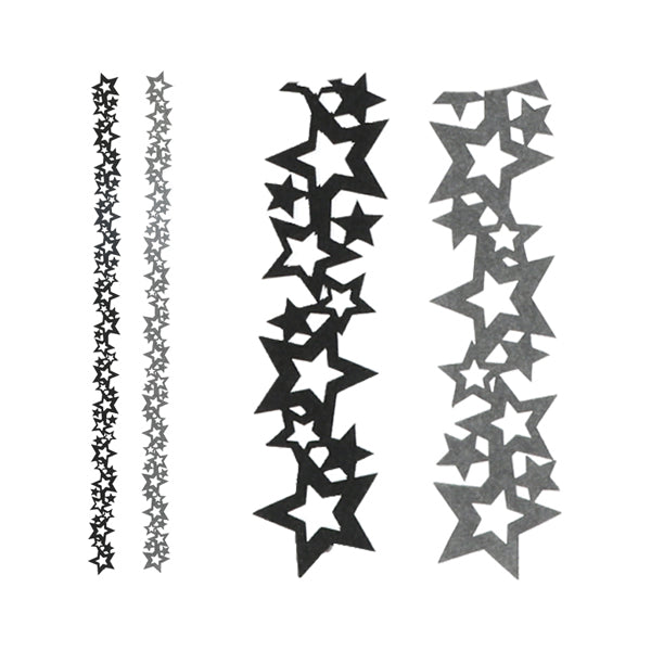 Tischband Sterne Filz 2/s ca. 120cm x 7cm