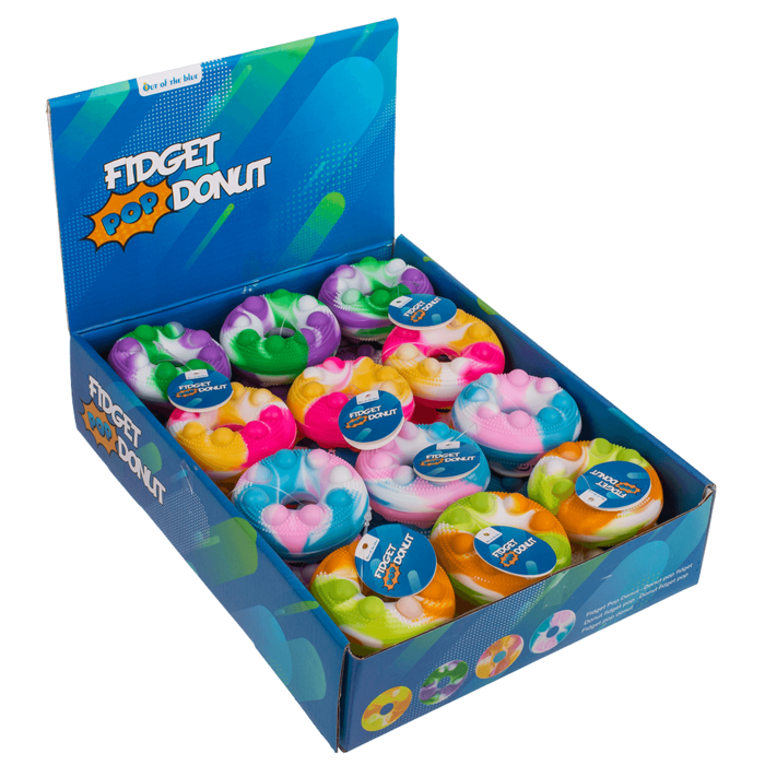 Fidget Pop Toy, Donut, ca. 7 x 3,5 cm,