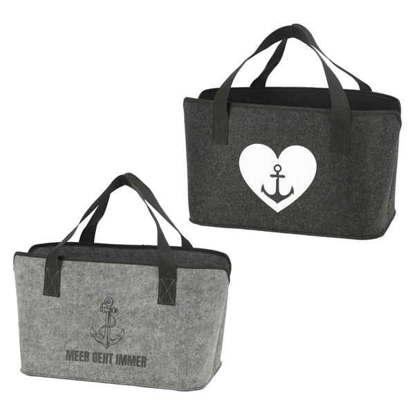 Filztasche zur Aufbewahrung Maritim 4/s