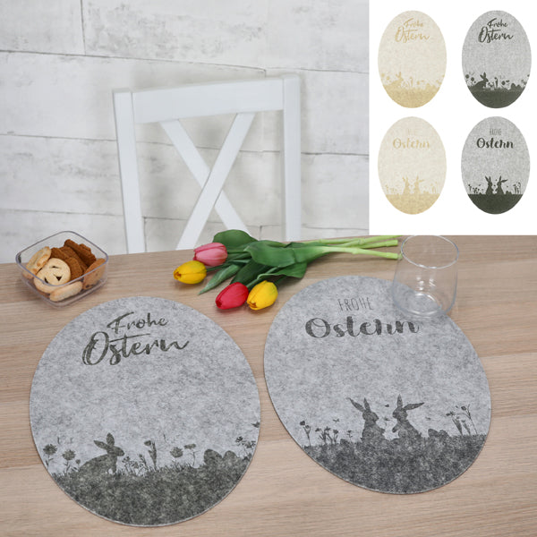 Tischset Filz Osterei meliert 28x40cm 4/s