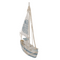 Holz-Segelschiff mit 13 warmweißen LED,