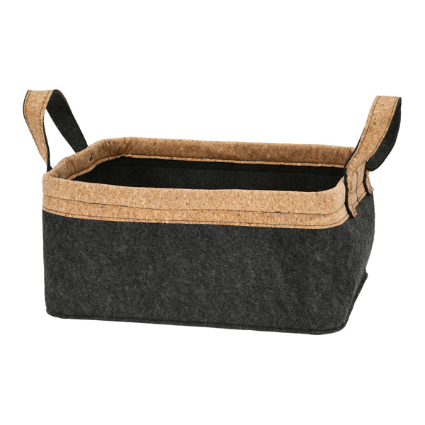 Aufbewahrungskorb Filz/Kork 38x17x28cm
