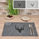 Tischset Filz Hirsch 2/s 45x30cm