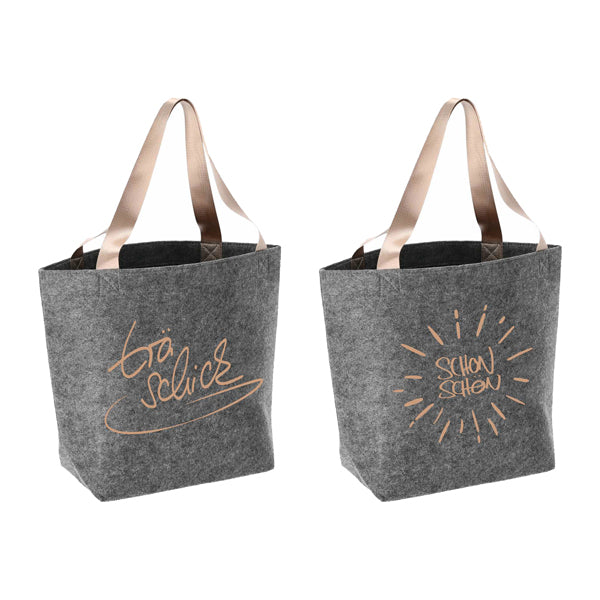 Shopper aus Filz 3/s ca. 49x38cm