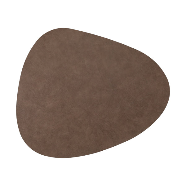 Tischset PVC Stone Lederoptik braun