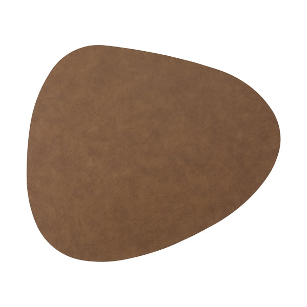 Tischset PVC Stone Lederoptik hellbraun