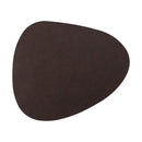 Tischset PVC Stone Lederoptik dunkelbraun