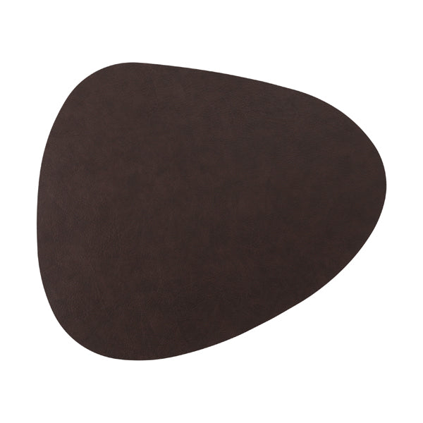 Tischset PVC Stone Lederoptik dunkelbraun