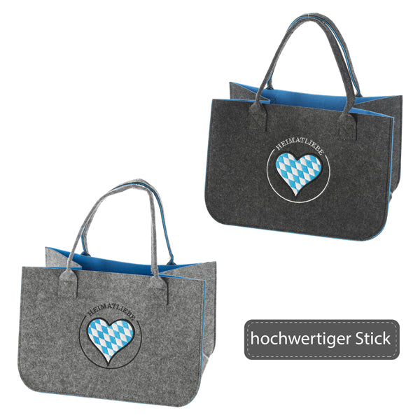 Filztasche Heimatliebe 2/s