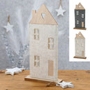 Aufsteller Haus Filz auf Holzfuß 36cmH 2/s