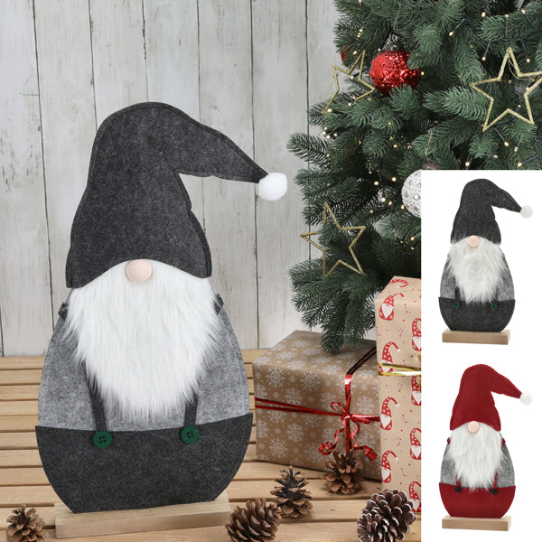 Wichtel Filz stehend auf Holzfuß 60cm 2/s