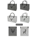 Tasche Filz Rentier 4/s ca. 46cm x 30cm