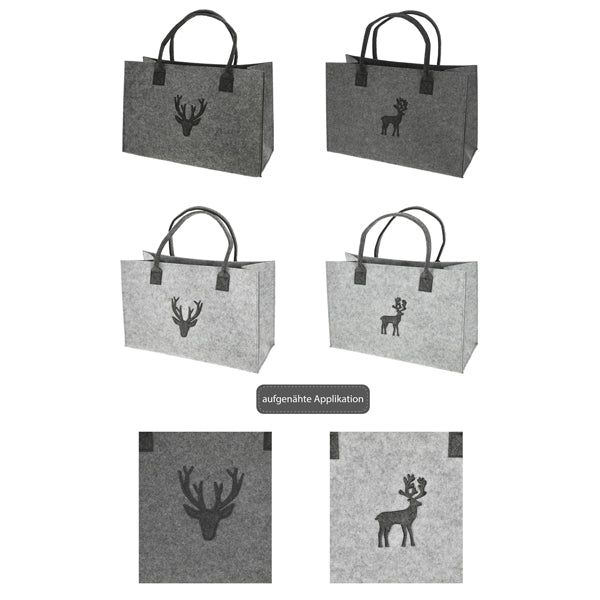 Tasche Filz Rentier 4/s ca. 46cm x 30cm