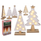 Holzsilhouette, Weihnachtsbaum, mit LED,