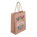 Braune Papier-Geschenktüte, Happy Birthday,