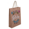 Braune Papier-Geschenktüte, Happy Birthday,