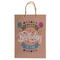 Braune Papier-Geschenktüte, Happy Birthday,