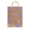 Braune Papier-Geschenktüte, Happy Birthday,