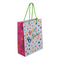 Hellgraue Papier-Geschenktüte, Happy Birthday,