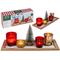 Kerzenhaltertset, Christmas, mit 4 Dekogläsern,