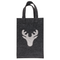 Graue Geschenktasche, X-mas Greetings, aus Filz,