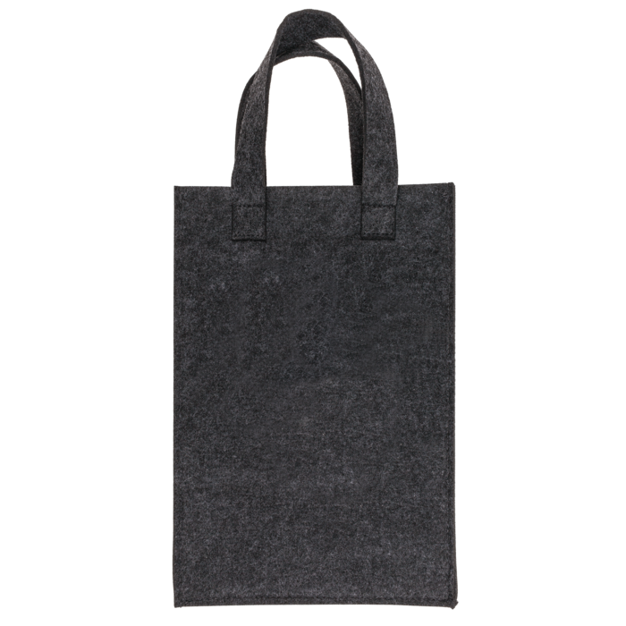 Graue Geschenktasche, X-mas Greetings, aus Filz,