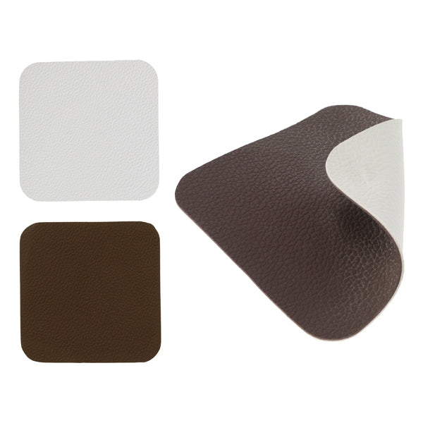 Untersetzer PVC ca. 10x10cm Braun / Creme