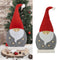 LED Santa Filz stehend grau ca. 47cm