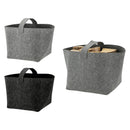 Filz Aufbewahrungskorb mit Henkel 36x36x34cm