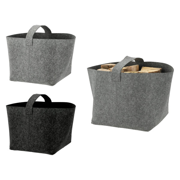 Filz Aufbewahrungskorb mit Henkel 36x36x34cm