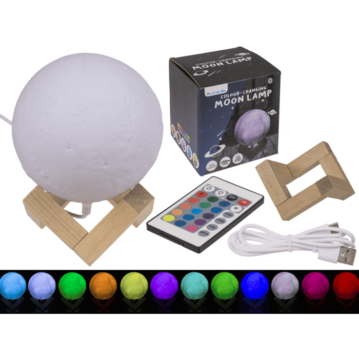Stimmungsleuchte, Mond, mit Farbwechsel-LED,