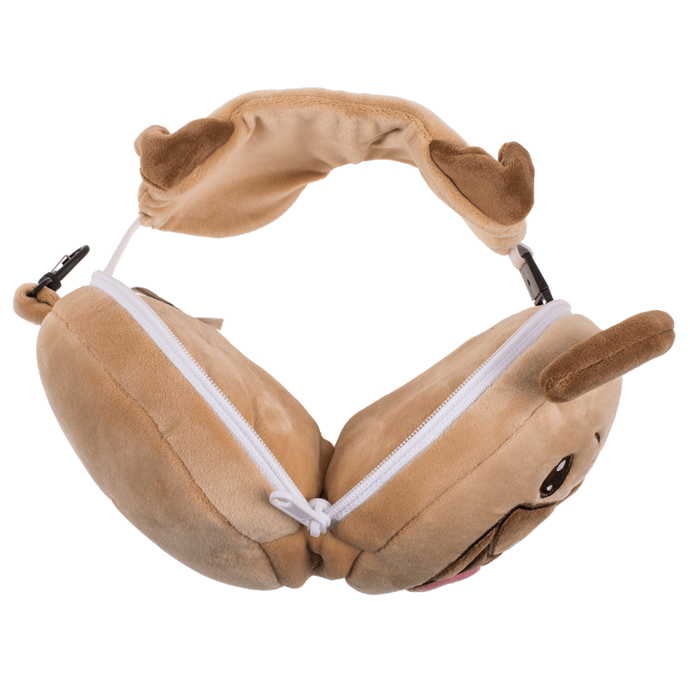 Kinder Plüsch-Reisekissen mit Augenmaske,