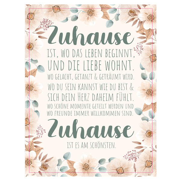 Bild Zuhause, 30x40cm