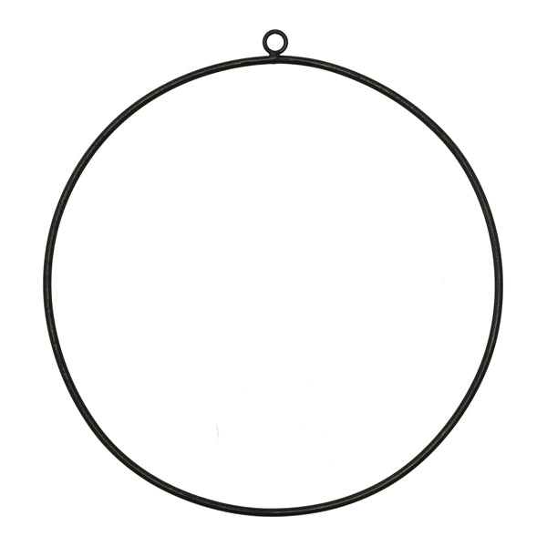 Ring zum Hängen DIY, schwarz, 25cmD