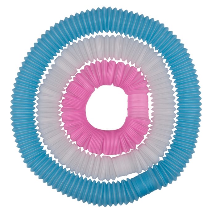 XL Fidget Pop Tube, Glow in the dark, ca. 20 cm,