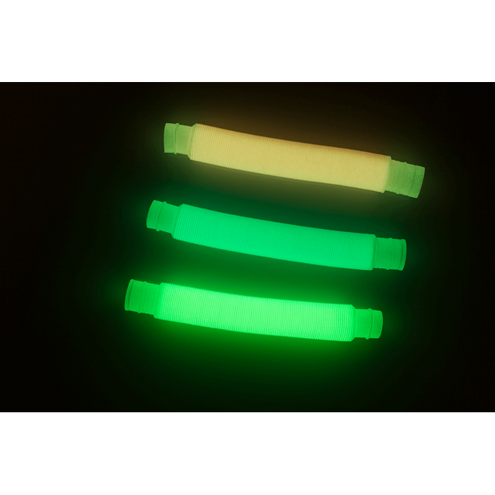 XL Fidget Pop Tube, Glow in the dark, ca. 20 cm,