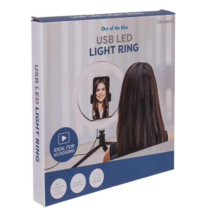 USB-LED Ring mit 3 Intensitäten,