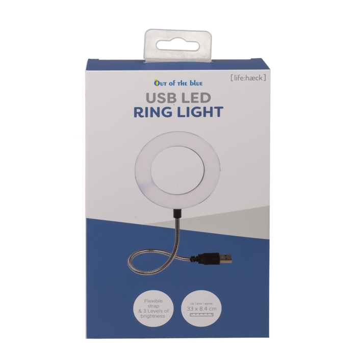USB-LED Ring mit 3 Intensitäten,
