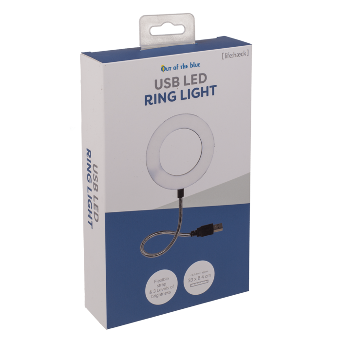 USB-LED Ring mit 3 Intensitäten,