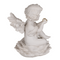 Sitzender Engel mit Perle auf Blume,