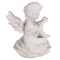 Sitzender Engel mit Perle auf Blume,