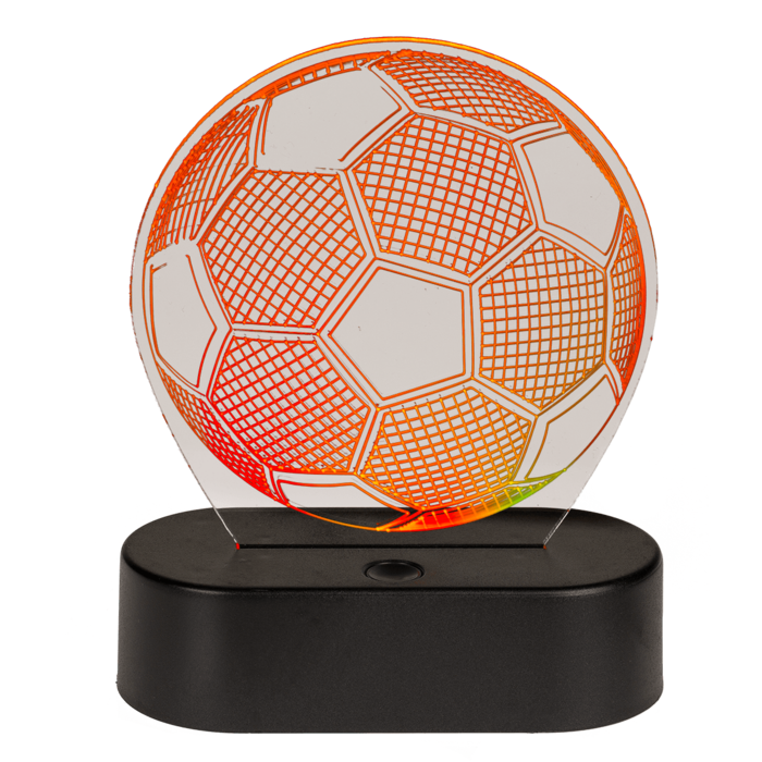 3D-Leuchte, Fußball, ca. 16 x 12 cm,